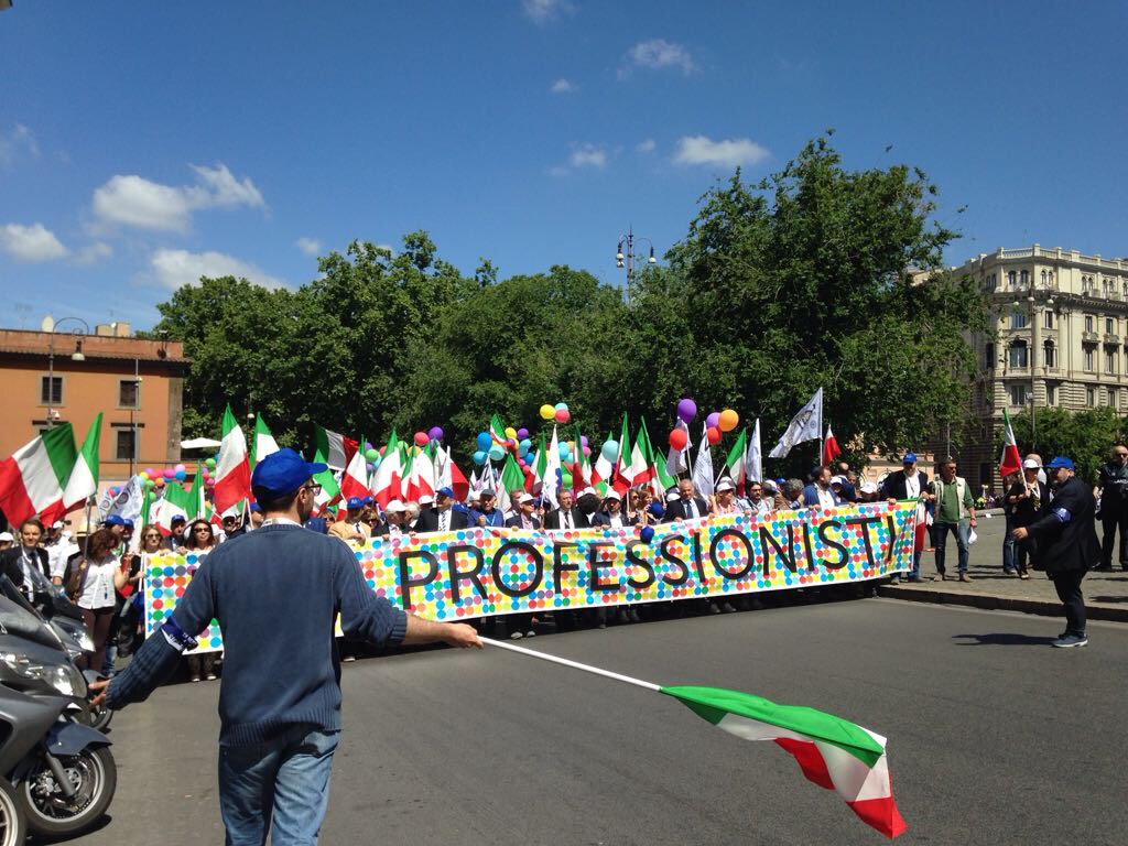 corteo professionisti